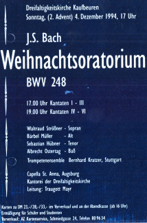 Weihnachtsoratorium 1994